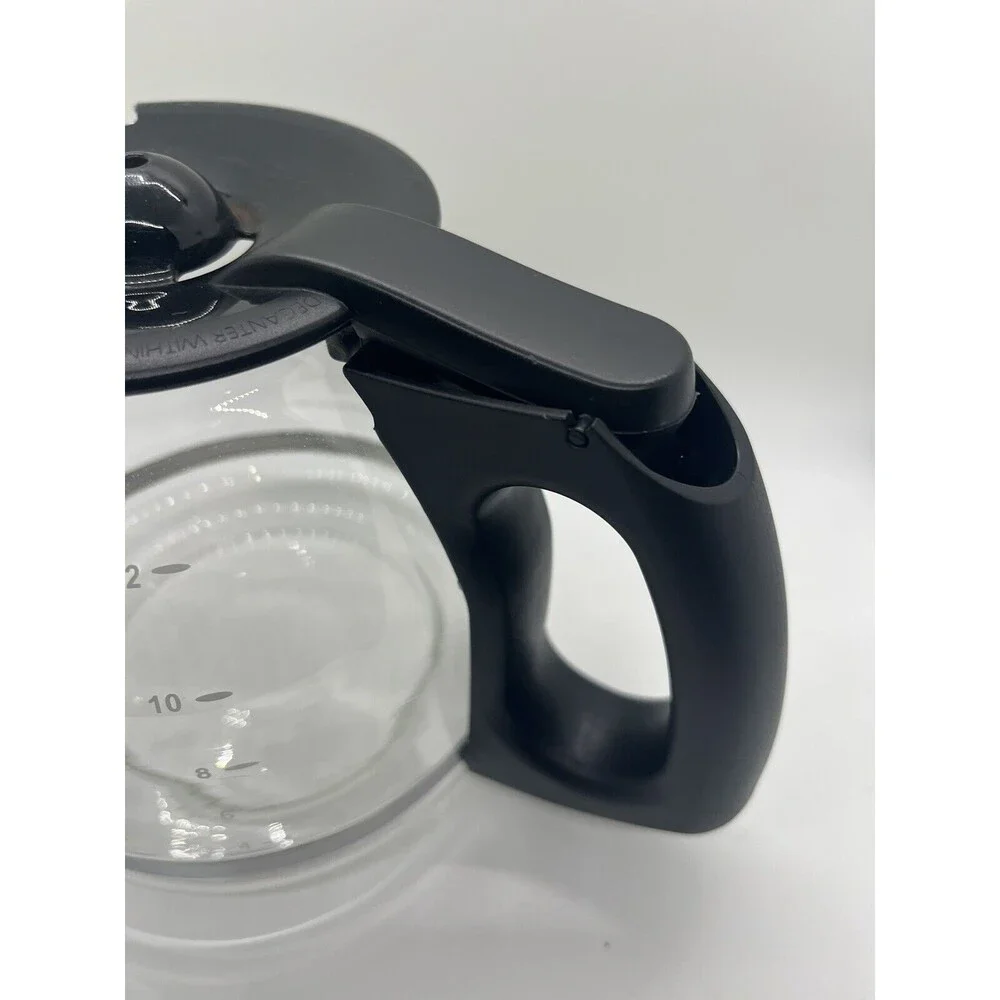 Mr. Coffee 12 Cup Replacement Decanter Carafe Clear Black